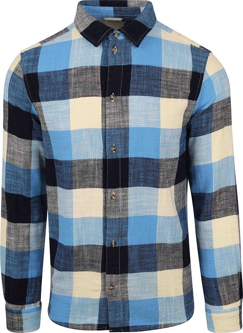 KnowledgeCotton Apparel Skjorte Blå Ruter Product