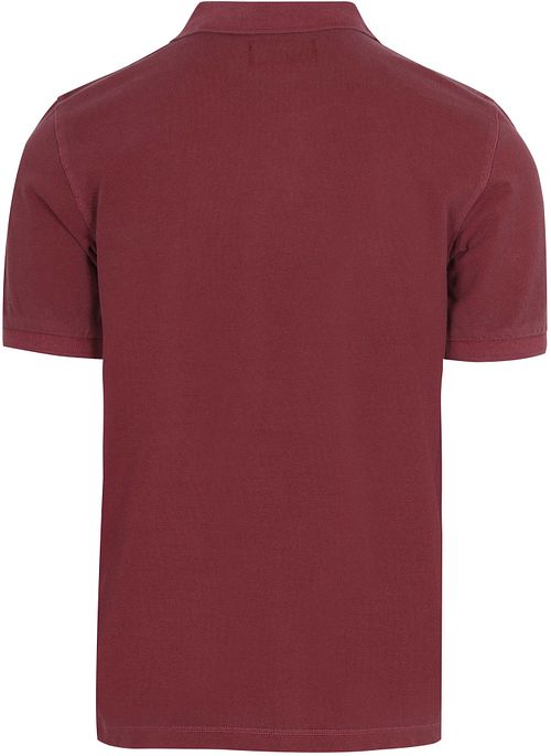 Koszulka polo Marc O'Polo z tkaniny piqué w kolorze czerwonym acai Product / Achterkant