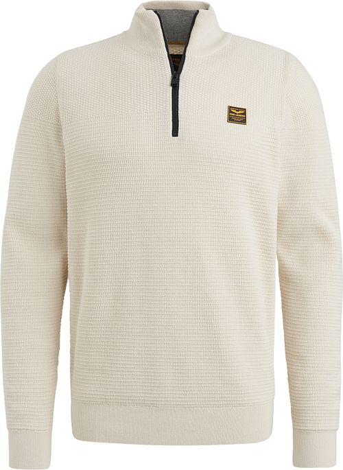 PME Legend Half Zip Trui Mouliné Ecru Product