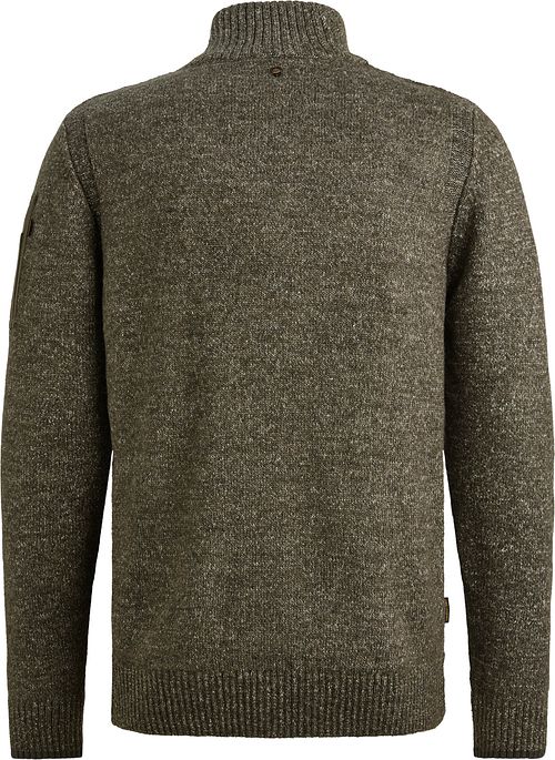 PME Legend maglione half zip grigio-verde Product / Achterkant