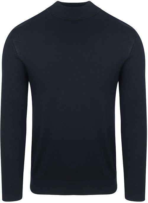 Profuomo Polotröja Merinoull Marinblå Product