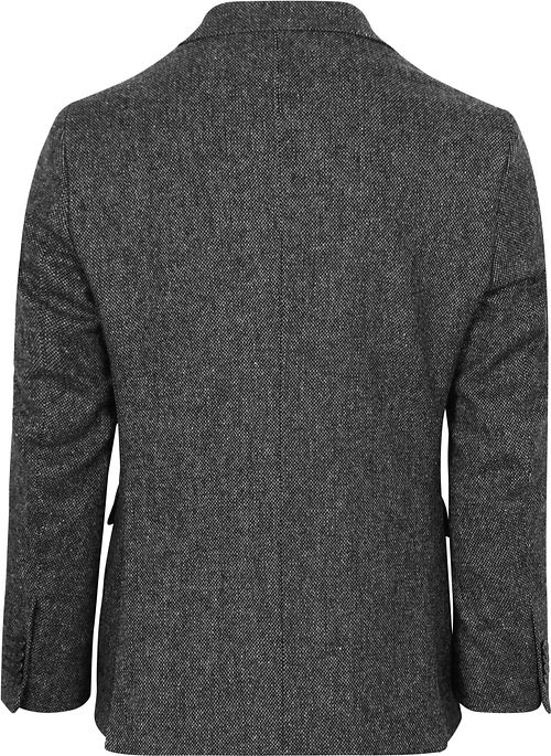 Suitable blazer Birds Eye in lana merino antracite Product / Achterkant