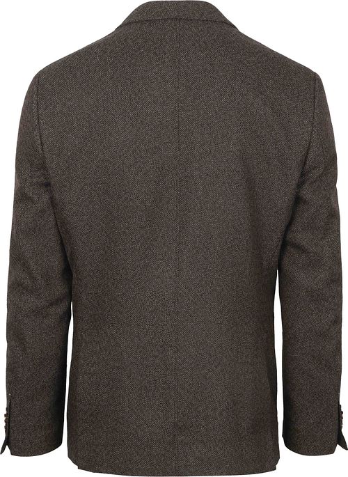 Suitable Blazer Lauch Struktur Braun Product / Achterkant