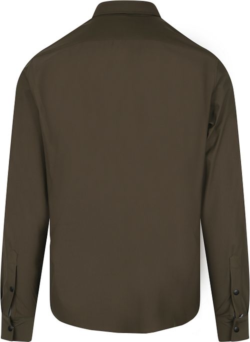 Suitable Jacket Shirt verde scuro Product / Achterkant