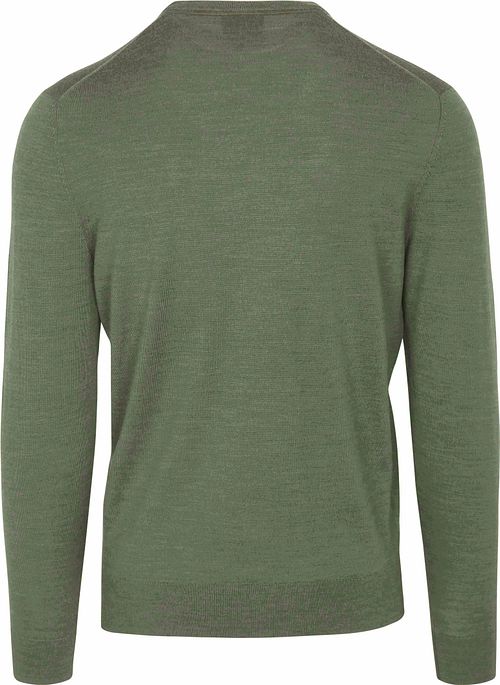Suitable sweter z wełny merino Mid zielony Product / Achterkant