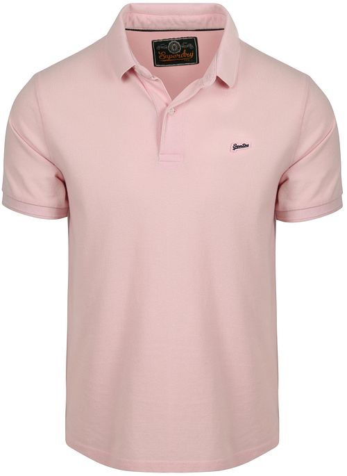 Superdry Polo Pique Klassisk Montauk Rosa