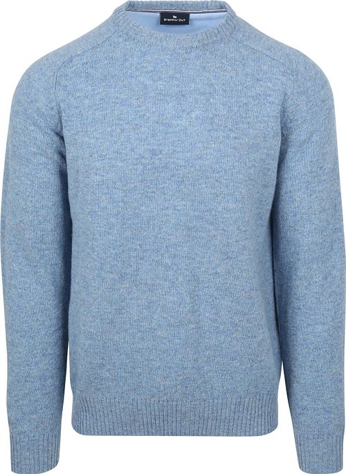 Sweter Steppin' Out z wełny jagnięcej w kolorze niebieskim Product