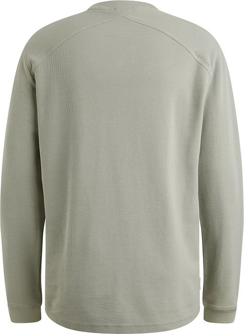T-shirt Cast Iron Longsleeve Waffle Vert Clair Product / Achterkant