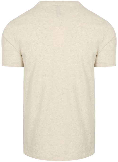 T-Shirt Profuomo Ecru Mélange Product / Achterkant