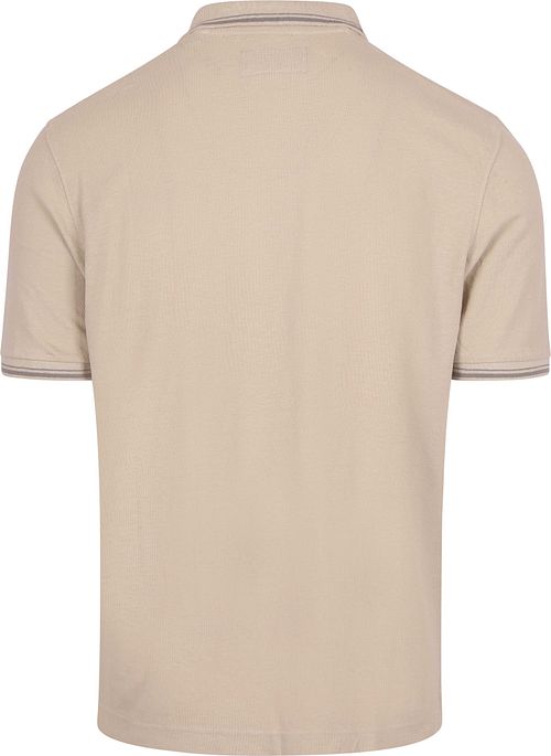 Marc O'Polo Poloshirt Solid Overdye Ecru Product / Achterkant