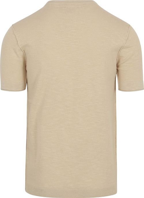 No Excess Stickad T-shirt Beige Product / Achterkant