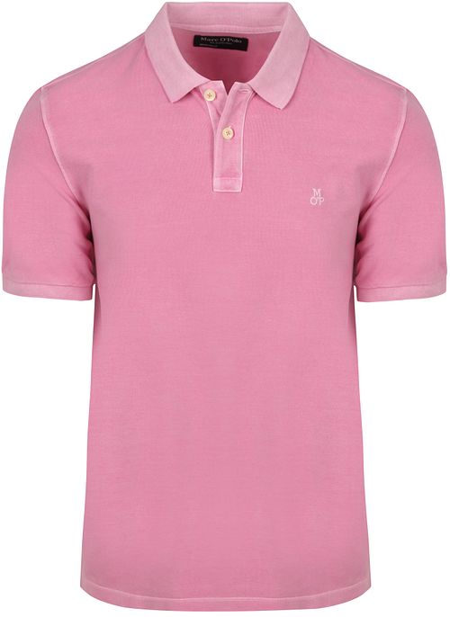 Koszulka polo Marc O'Polo z piqué w kolorze pudrowego różu Product