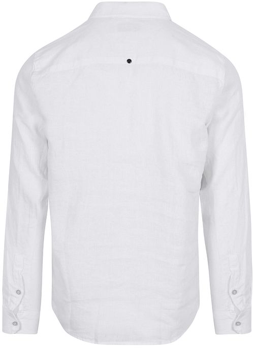 No Excess Overhemd Linnen Wit Product / Achterkant