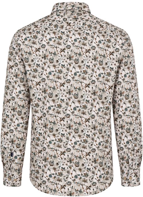 State Of Art Shirt Leaf Print Green