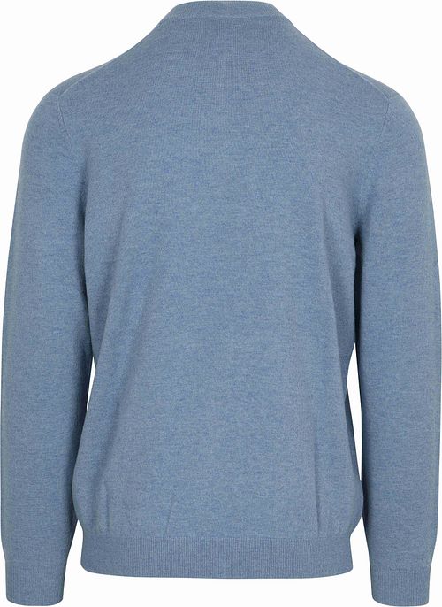 Steppin' Out Half Zip Pullover Merinowolle Hellblau