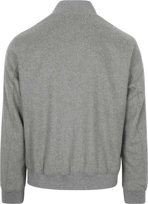 Suitable Bomber Flannel Grey Product / Achterkant