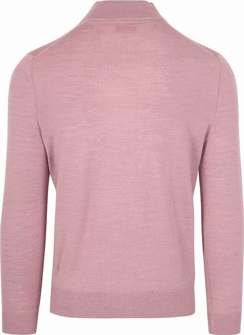 Suitable Merino Half Zip Sweater Pink Product / Achterkant