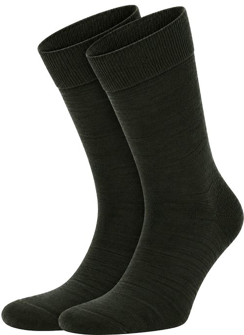 Suitable Merino Socks Dark Green 2-Pack