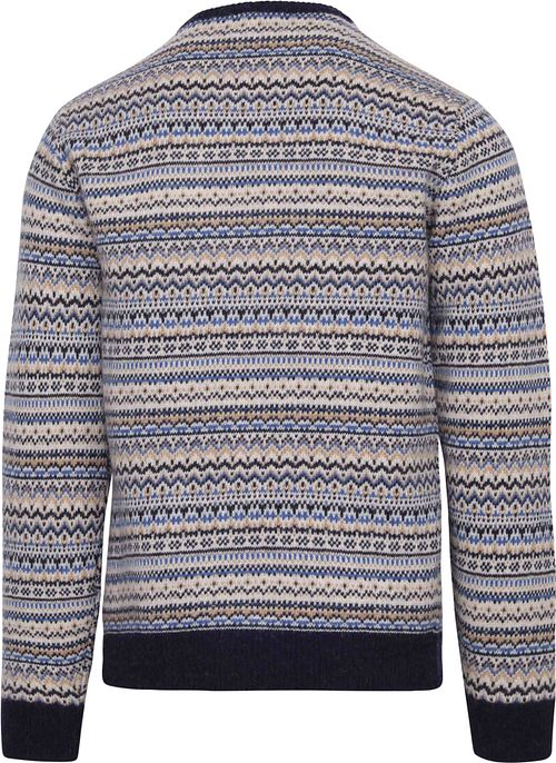 Suitable Prestige Fair Isle Pullover Beige Product / Achterkant