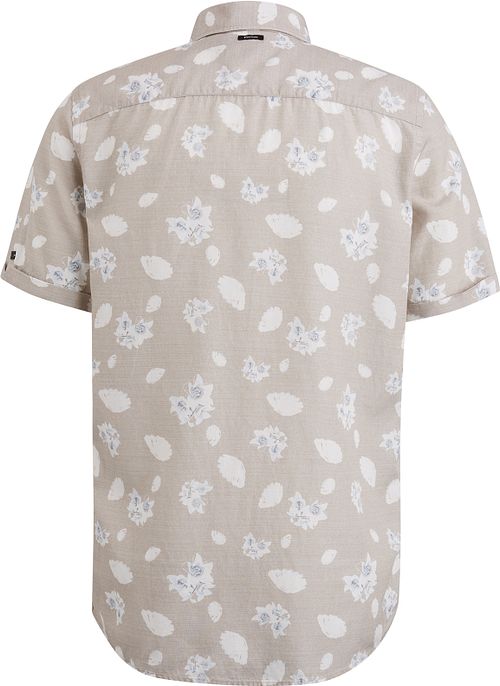 Vanguard Kortærmet Linnedskjorte Beige Product / Achterkant