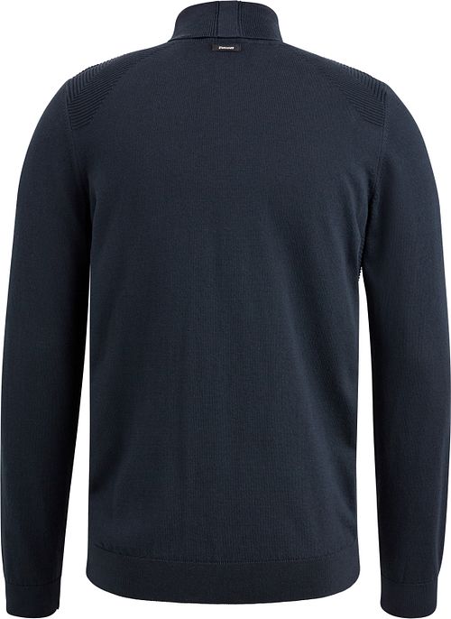 Vanguard Pull Col Roulé Structuré Marine Product / Achterkant