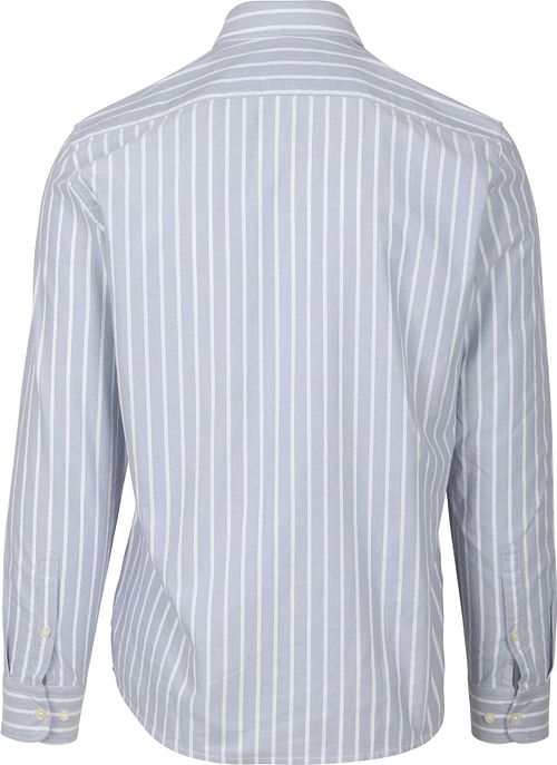 Marc O'Polo Chemise Rayée Bleue claire Product / Achterkant