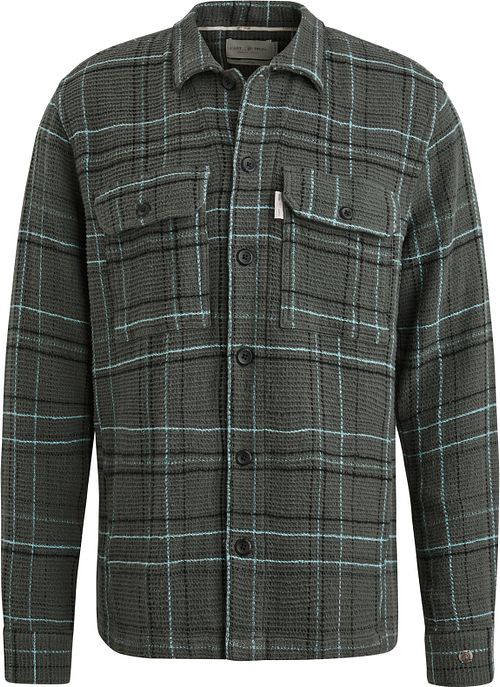 Cast Iron Overshirt Waffle w kratę zielony Product