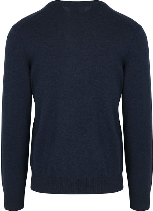GANT Genser med V-hals Jeansblå Product / Achterkant