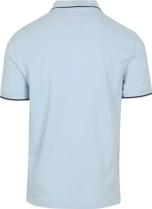 Gant Tipping Piquet Poloshirt Lyseblå Product / Achterkant