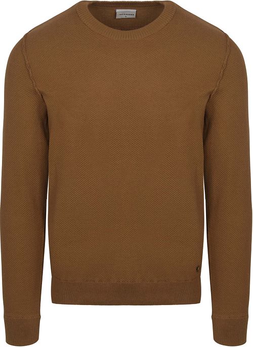 Maglione No Excess in jacquard tinta unita kaki Product