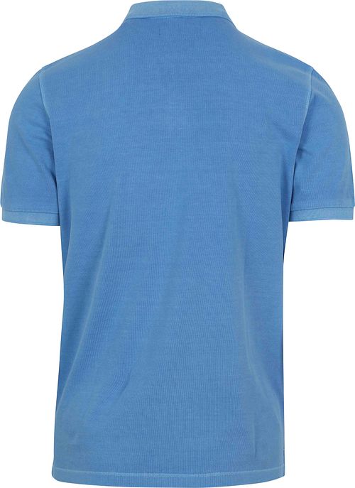 Marc O'Polo Poloshirt Faded Blauw Product / Achterkant