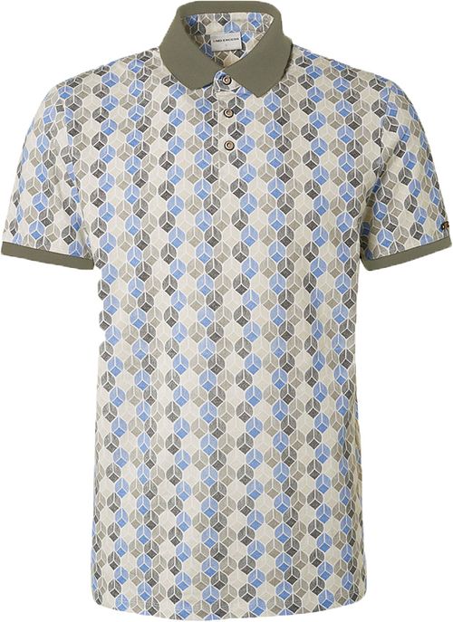 No Excess Polo Med Tryk Blå Grøn Product