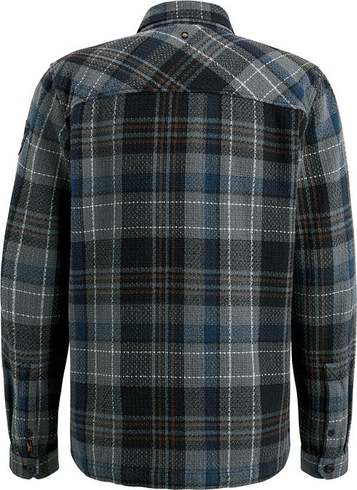 PME Legend Overshirt Dobby Ruit Zwart Grijs Product / Achterkant