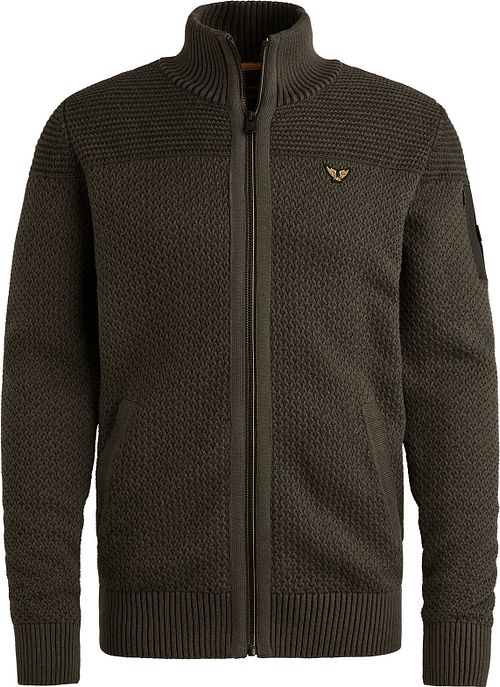 PME Legend Strickjacke Structure Beluga Grün Product