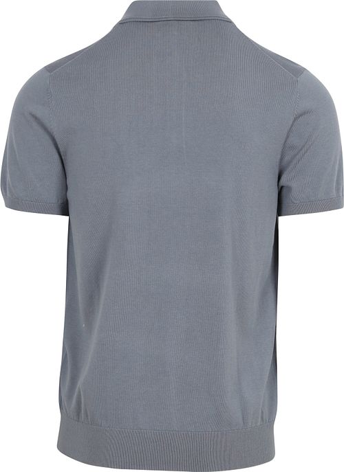 Profuomo Polo Luksus Basic Blå Product / Achterkant