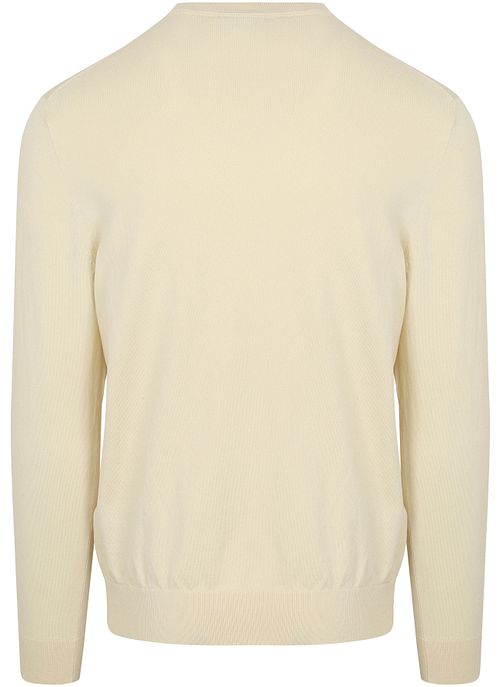Profuomo luksusowy sweter w kolorze off-white Product / Achterkant