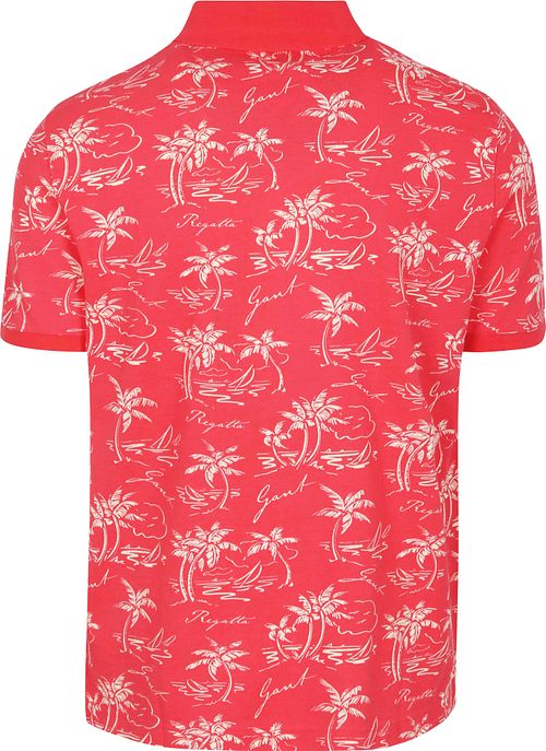 Gant Poloshirt Palm Druck Watermelon Product / Achterkant