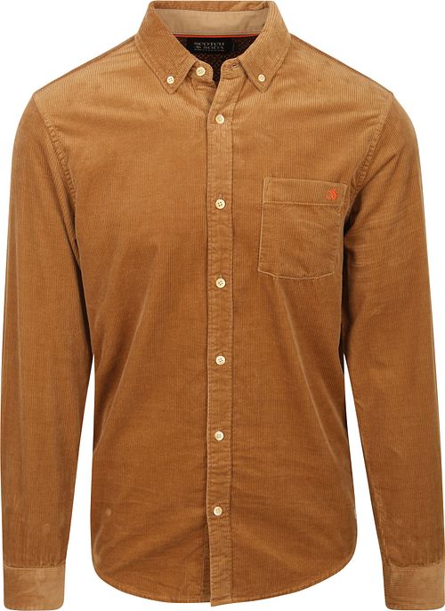 Scotch and Soda Corduroy Skjorte Brun Product