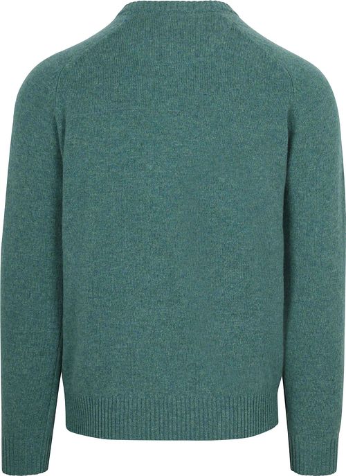 Steppin' Out Pullover Lambswool Aqua Green Product / Achterkant
