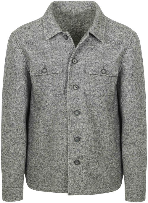 Suitable Skjorta i kokt ylleblandning, Grå Product