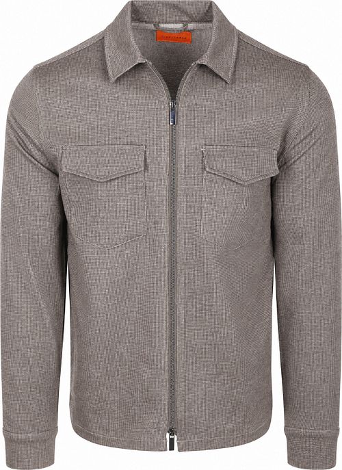 Suitable Surchemise Billy Houndstooth Tabacco