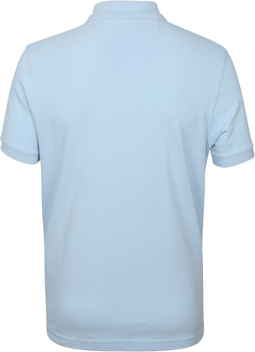 Barbour Basic Polo Piqué jasnoniebieskie Product / Achterkant