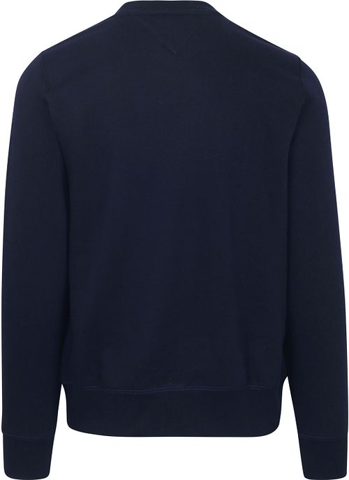 Tommy Hilfiger Logo Sweater Navy Product / Achterkant