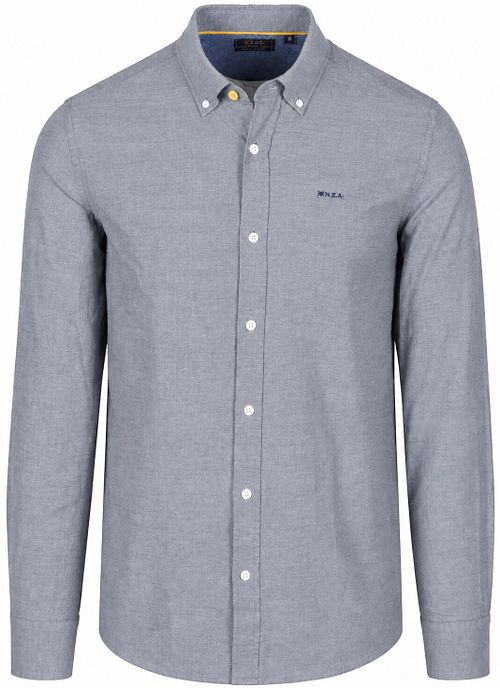 Camisa NZA Barn Twill con cuello button-down en azul marino Product