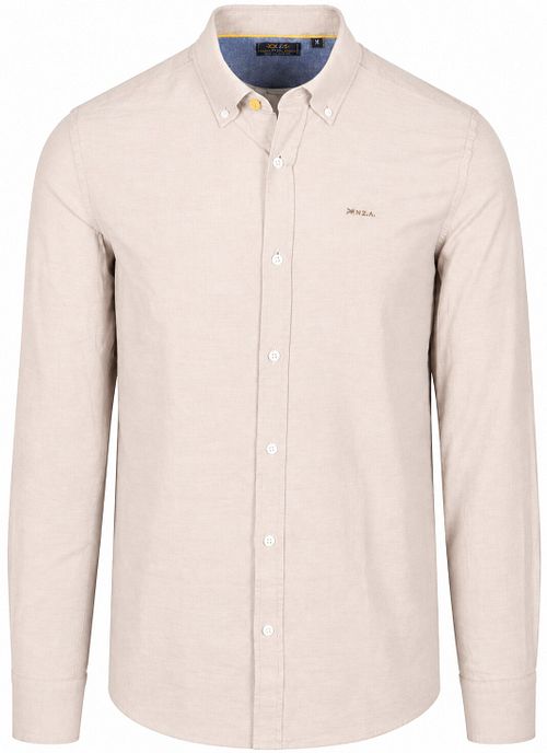 Koszula NZA Barn Twill z kołnierzykiem button-down w kolorze beżowym Product