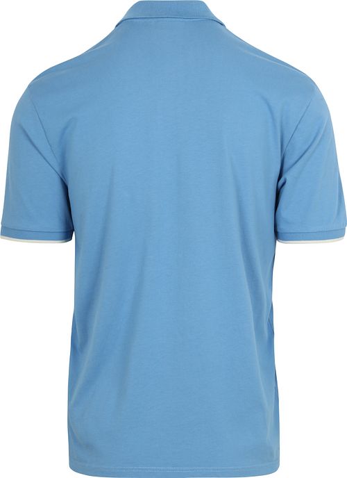 Koszulka polo Napapijri E-Badge w kolorze niebieskim Product / Achterkant