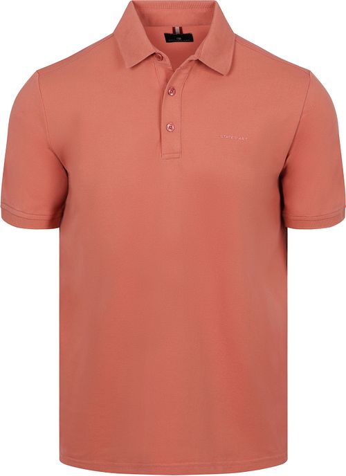 Koszulka polo piqué State of Art w kolorze pudrowego różu Product