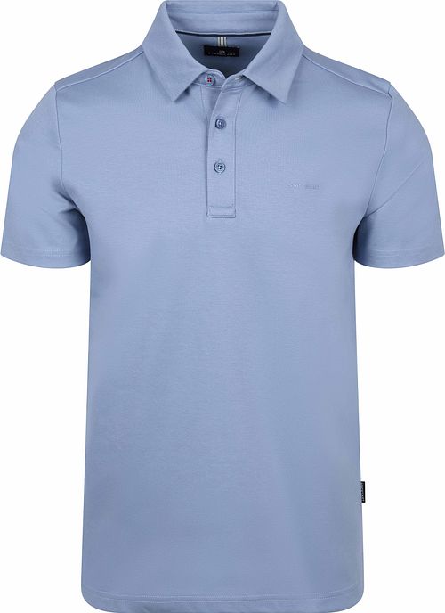 Koszulka polo State of Art Soft Piqué w kolorze błękitnym Product