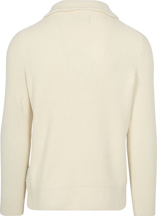 Maglione half-zip Marc O'Polo écru Product / Achterkant