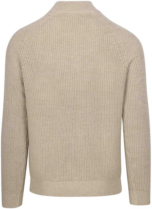 NZA Half Zip Trui Drake Ecru Product / Achterkant